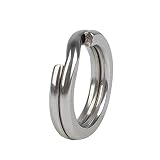 Dr.Fish Stainless Steel Split Ring Super Strong 9-400LB Hyper Flat Wire Hook Heavy Duty Tackle Lure Connector Fishing Jigging 20 PCS