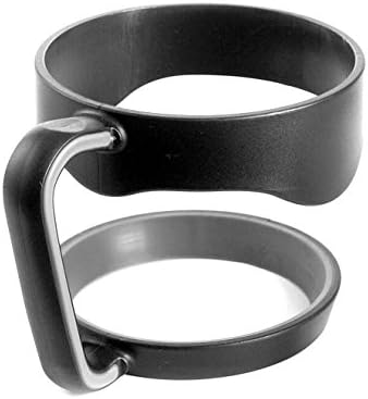 Black Handle for 30 oz Stainless Steel Tumbler by SheriffDrink - Fits Yeti Rambler, Sic, Rtic and More! + 4 Bonus Ebooks!