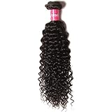 KLAIYI Hair Good Quality Brazilian Curly Hair Weave 1Bundle Virgin Human Hair Extensions Unprocessed Natural Color 95-100g/pc