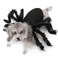 Outeck Halloween Spider Pets Costume Cosplay for Dogs Cats, Pets Jacket Halloween Dress Up Halloween Costume Pets Clothes for Puppy Kitten