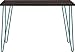 Ameriwood Home Owen Retro Desk, Espresso/Teal