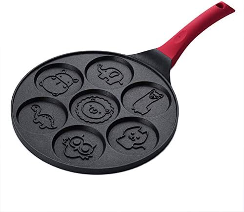 Douself Pancake Pan With Animal Face Designs-Round Ceramic