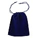 Tinksky Gift Bags Candy Bags Velvet Drawstring Wedding Favor Jewelry Pouch, Pack of 10 (Dark Blue)