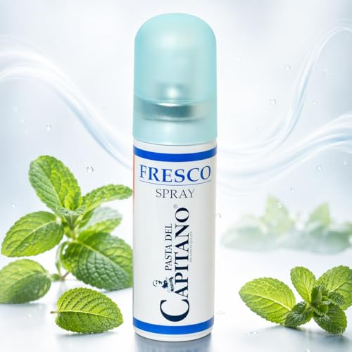 Pasta del Capitano Fresh Breath Spray, 15 ml, Oral Antialysis Spray, Antibacterial with Propolis, Zinc and Cold Mint, Immediate Fresh Breath, Alcohol Free and Sugar Free