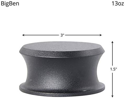 Hudson Hi-Fi BigBen Record Weight Stabilizer with Protective Leather Pad, Vinyl Turntable Weight - Image 4
