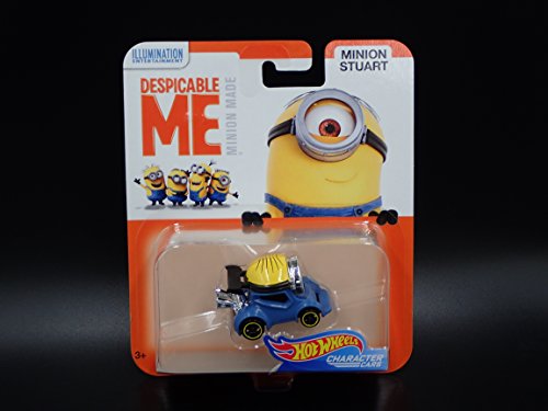 MINION STUART DESPICABLE ME MINION MADE HOT WHEELS CHARACTER CARS
