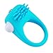 Vibrating Penis Ring, Tracy's Dog Vibrating Mini Silicone Rabbit Cock Ring Stimulator Sex Toy (Blue)
