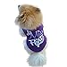 Small Dog Shirt, Voberry Fashion Pet Puppy Clothes Funny Cotton Costumes Pet Dog Cat Cute Quote T Shirt (S, Purple)