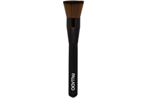 Palladio Flat Kabuki Brush, Professional Makeup Brush for Foundation, Face Blush, Powder, Cream, Contour & Highlight, Synthet