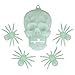 37PCs Halloween Decorations Indoor & Outdoor 9.8x9.8 Feet Spider Web with Glow in the Dark Party Supplies,Halloween Party Favors for Kids, Ceiling and Wall Decals