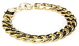 Mens Jewelry Bracelets 14k Gold Dipped Curb Chain Bracelet Benevolence LA Charitable Organization