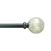 Mercury Glass in Pewter, Curtain Rod by Sheffield Home, 36 to 66-Inch