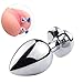 Rustless Metal Anal Butt Plugs Blue Jewelry Heart Shaped Anal Trainer Toys Unisex Valentine ‘s/Birthday Gift for Lover Romi (Big Plug)thumb 3
