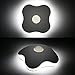 Motion Sensor Night Light Built-in Lithium Battery Powered Rechargeable Wireless LED Clover Style Night Lamp, Wall Light Stick on Anywhere, Safe for Kids.(Warm White)