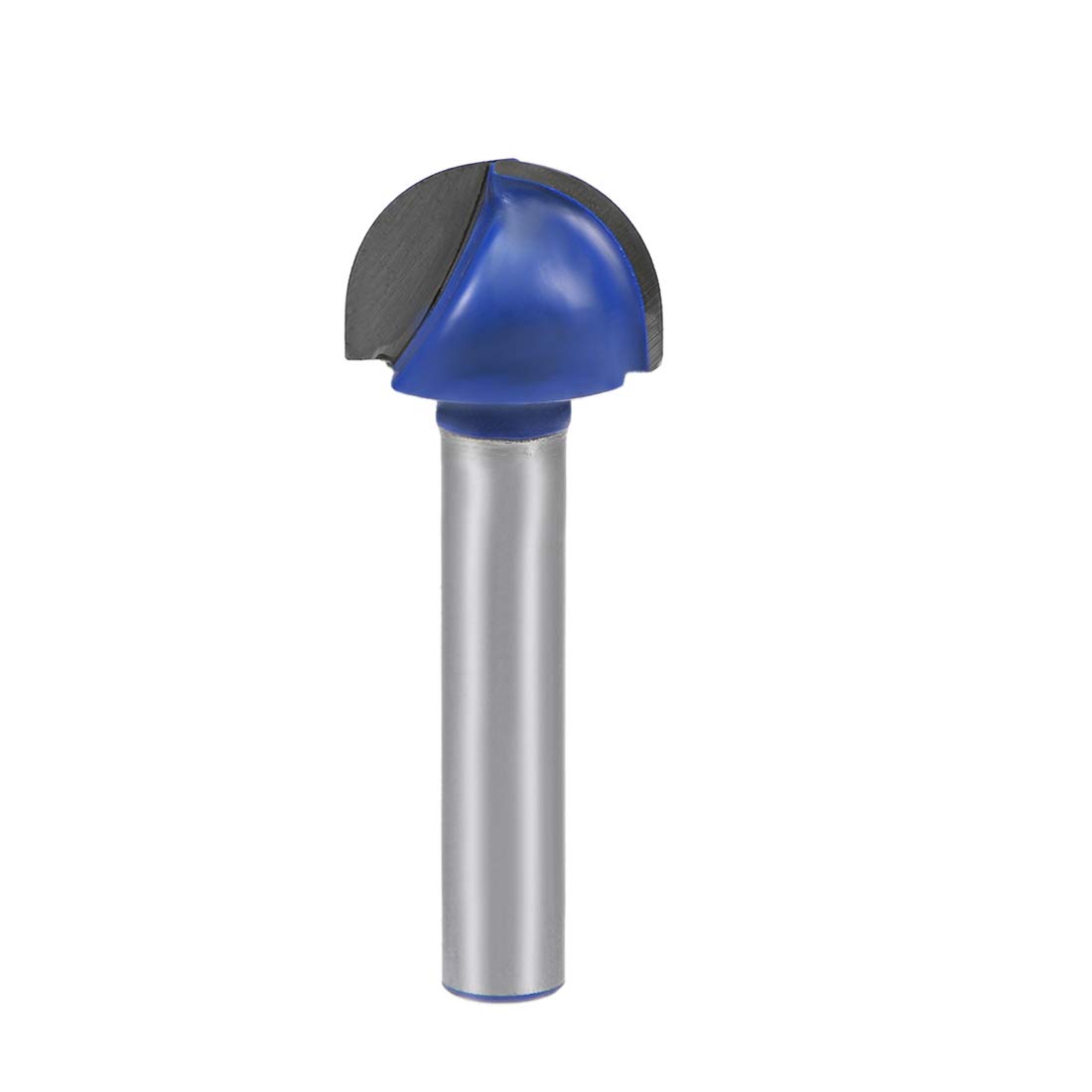 sourcing map Router Bit 1/4" Shank 5/8" Cutting Dia. Core Box 2 Flutes Carbide for Woodworking Carpentry Milling Cutter Tool