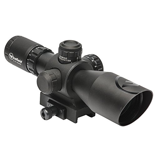 Firefield Barrage 2.5-10x40 Waterproof Riflescope Multi-Coated Scratch Resistant/Anti Reflective Glass with Illuminated Red and Green Mil-Dot Reticle
