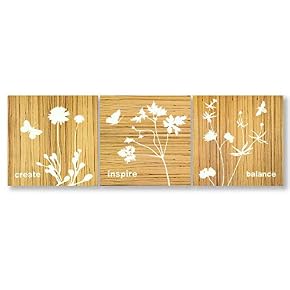 3 Panel Wooden Texture Art Painting Wall Bedroom...