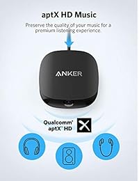 Anker Soundsync A3341   Transmisor y receptor Bluetooth 2 en 1 con Bluetooth 5, audio HD con sincronización sin retardos, y conexión AUX RCA óptica para TV y sistema estéreo doméstico