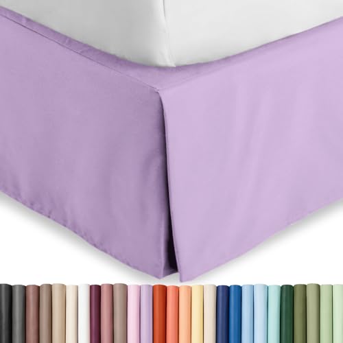 Bare Home Bed Skirt Lavender Twin Size