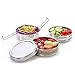 ECOlunchbox Tri Bento 3-Tier Stainless Steel Lunch Box | 4.5 Cups (36 oz) Capacity | 5.25 x 5.25 x 4 inches (13.5 x 13.5 x 10 cm) | Perfect for Meal Prep, Snacks & Portion Control | Durable, BPA Free