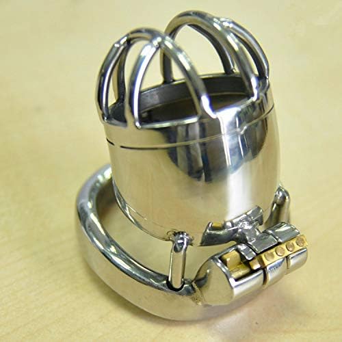 1.75'' Male Chasti-ty Device Stainless Steel Bird Cages Mens Virginity Lock