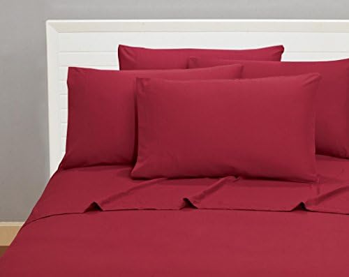 Microfiber Sheet Set Quality Bedding 1800 Count Series 6 Piece Classic Soft Bed Linens Designed To Add An Elegant Touch To Your Bedroom (Cal King, Burgundy)