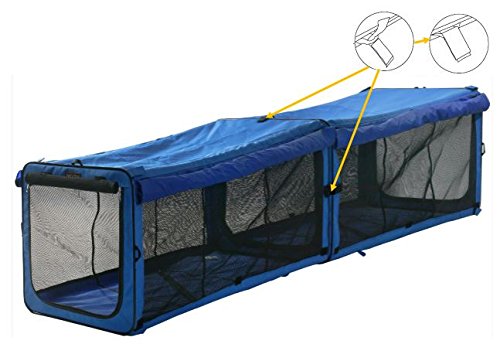 One for Pets The Indoor/Outdoor Cat Enclosure Playpen, Blue 18x18x48 (Long)