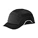 HardCap A1+ 282-ABS150-11 Short Brim Baseball Style Bump Cap with HDPE Protective Liner and Adjustable Back