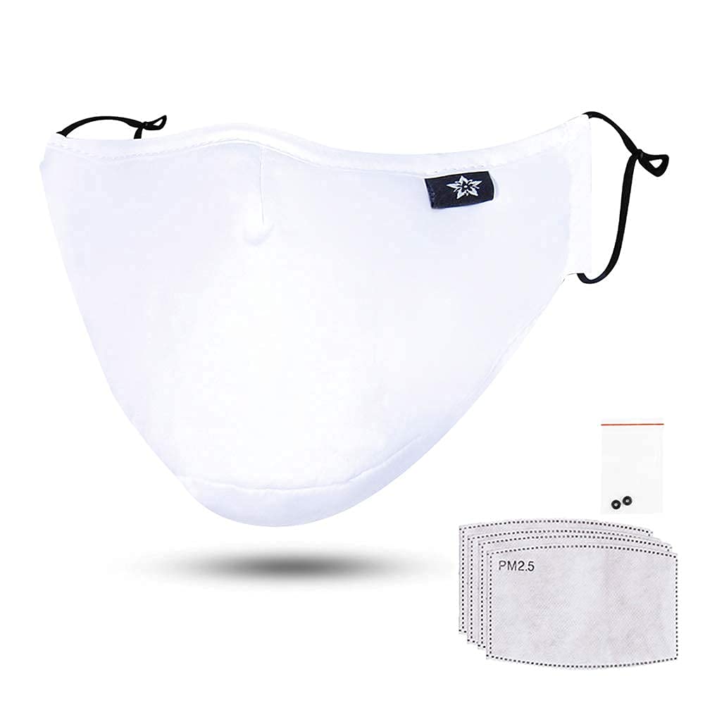 SpringSeaon Washable and Reusable Windproof Warm Cotton Mouth Half Face With Adjustable Ear Loops for Women Men