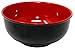 China Melamine Soup Bowls Set of 2-8 Inches, Red and Black for Ramen Noodles, Pho and Menudo, by Umami Tableware