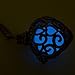 Noctilucence Glow in The Dark Heart Locket Necklace Cage Fragrance Essential Oil Aromatherapy