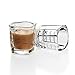 NCnnwovf Espresso Shot Glasses, 26-Incremental Measurement, 2 OZ / 60ML (Sturdy-2 pack)