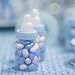 Package of 24 Bottles with Removable Blue Tops for Baby Showers, Parties, and Favors by Unknown