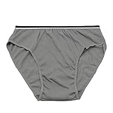 Starly Mens Cotton Disposable Underwear Panties Handy Briefs for Travel Fitness Grey (10pk) (S)