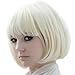 New Fashion Short Straight BoB Sexy Stylish Heat Resistant Synthetic Hair Wig with Wig Cap ( Blonde)