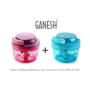 GANESH Little Master Chopper (300 ML), Set of 2 PCS