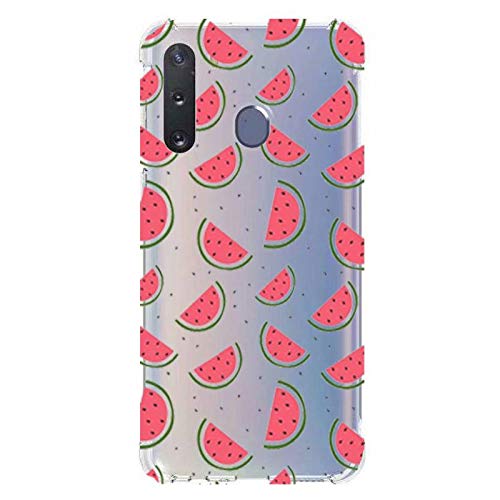 Cokitec Transparent Case for Samsung Galaxy A21 Watermelon Design