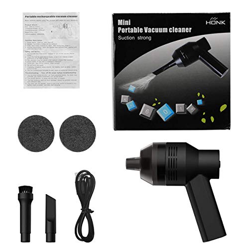 Toetsenbordreiniger Powcan Mini Krachtig toetsenbord Stofzuiger USB Draadloze computer Stofzuiger met 2 zuigmondstukken… - Afbeelding 8