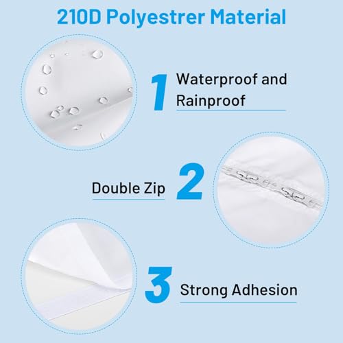 300CM Window Seal Kit for Mobile Air Conditioners, Energy-Efficient Hot Air to Fix on Windows, Mobile Dryer, White, No Drilling Required