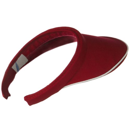 Piping Clip On Visor-Wine OSFM