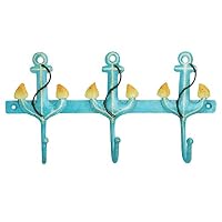 SmartHUG Iron Anchor 3 Hooks, Aqua Color