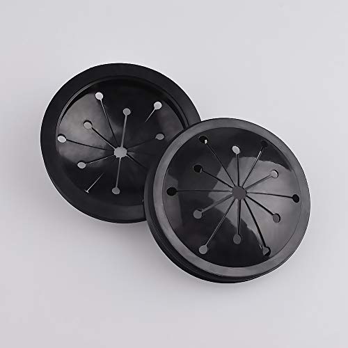 image for WXJ13 2 Pack Black Rubber 3-1/8 inch Garbage Disposal Splash Guard Sin
