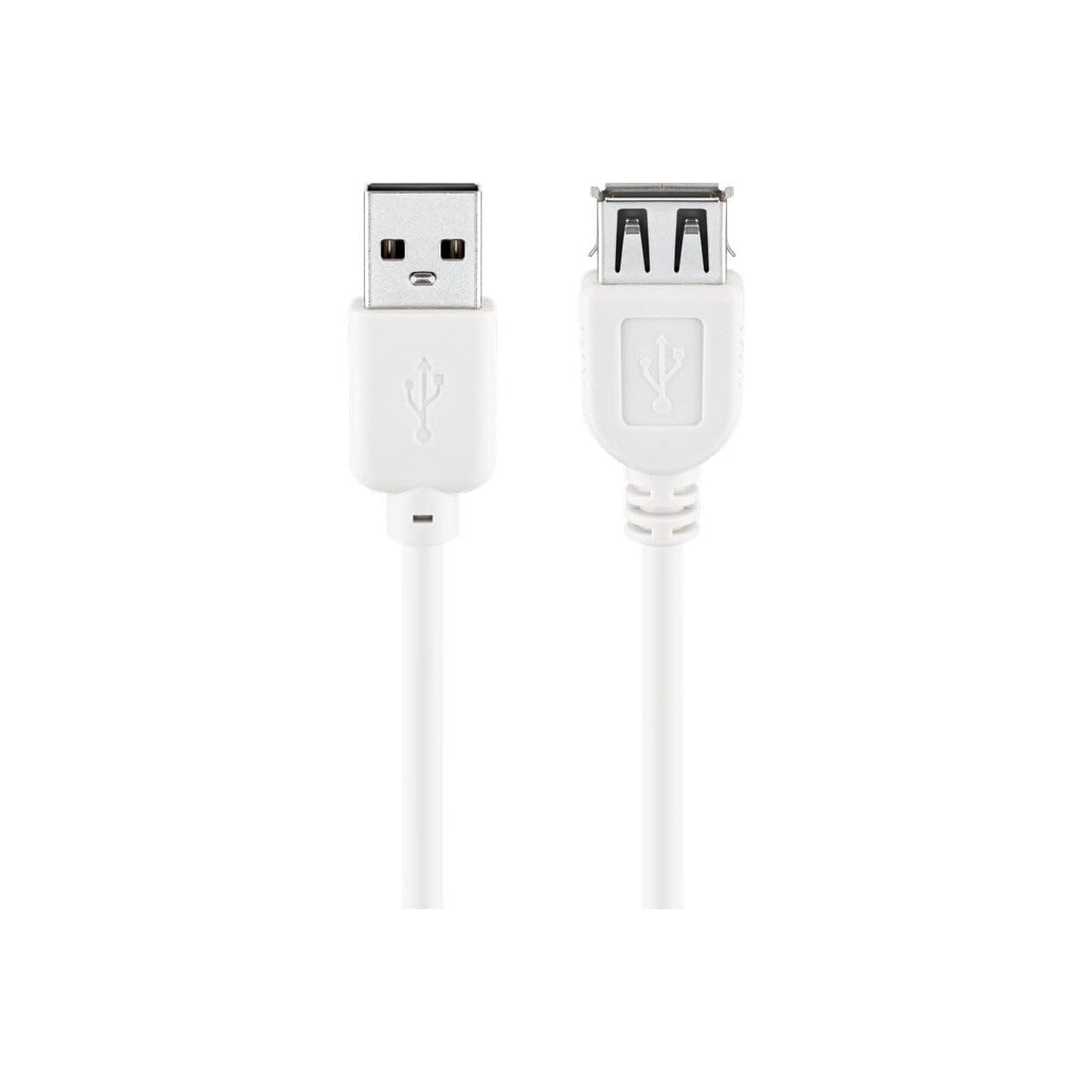 Goobay 96288 USB 2.0 Hi-Speed Extension Cable, White, 5m Length