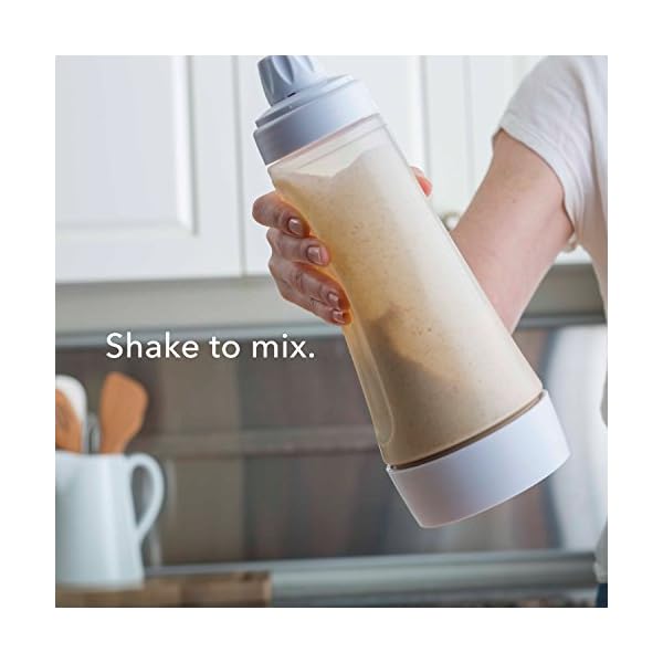 Whiskware Pancake Batter Bottle, Two Silicone Pancake Molds, and Two