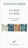 Seuil Le Sable (Poesie/Gallimard) (English and French Edition) by 