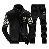 Rocky Sun Mens Tracksuit Fleece Slim Joggers Pants Bottoms & Zipper Jacket Top