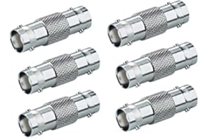 Ultra Clarity Cables BNC Connector - Coupler (6 Pack) BNC Female to Female, Adapter for CCTV