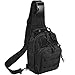 Tactical Shoulder Bag,1000D Outdoor Military Molle Sling Backpack Sport Chest Pack Daypack Bags for Camping, Hiking, Trekking, Rover Sling (Tactical, Black)