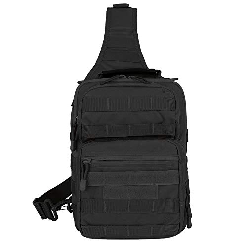 QT&QY Tactical Sling Bag for Men Small Military Rover Shoulder Backpack