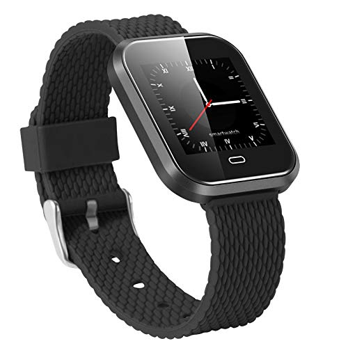 1.3'' Large OLED Screen Smart Watch Health Fitness Tracker Heart Rate Monitor Sports Smart Wristband Pedometer Smart Bracelet Bluetooth Watchband iOS Android Phone